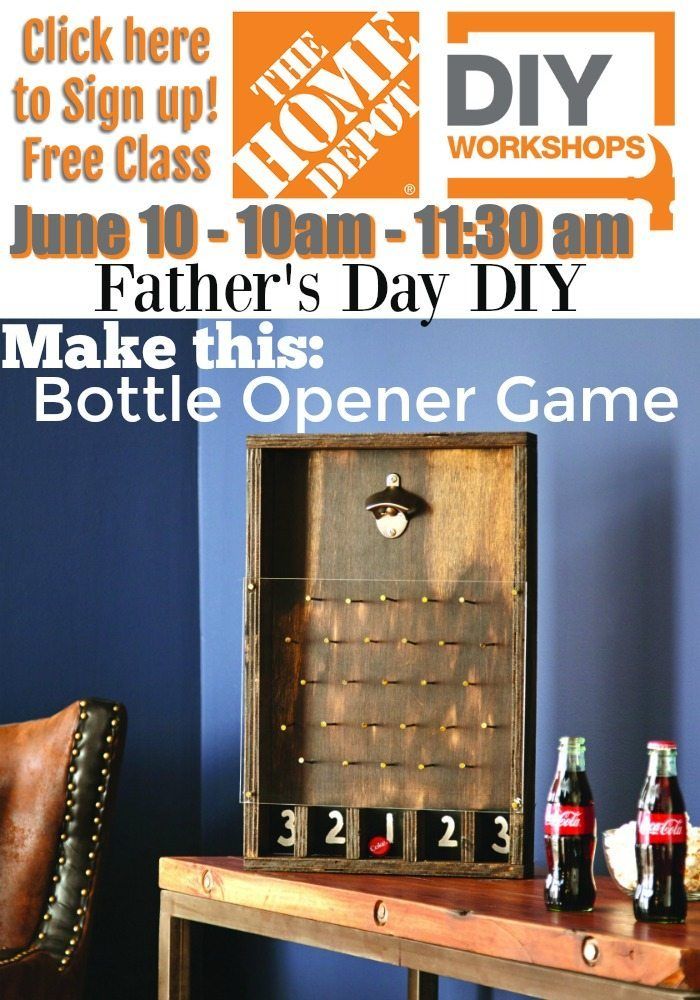 Home Depot DIY Fathers Day Workshop