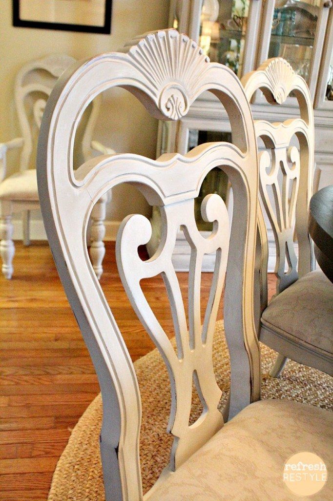 Dining Chairs #painted #waxed