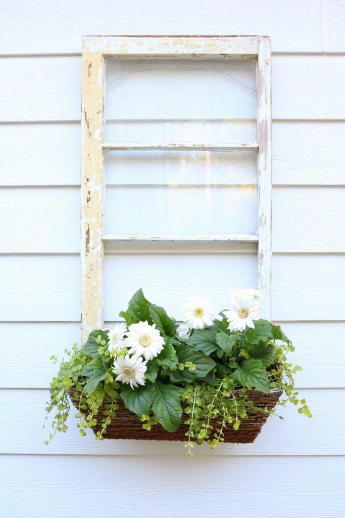 Create this window box with an old window