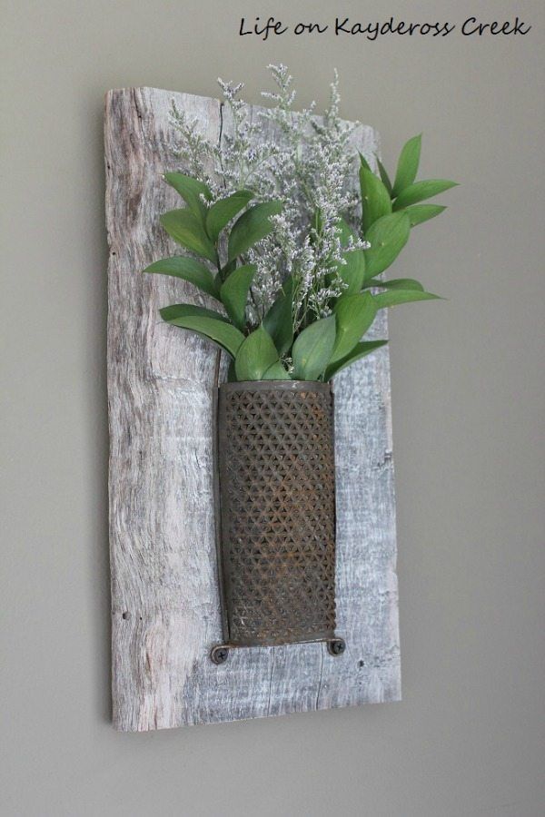 Rustic Wall Decor Vase, Rustic Home Decor Ideas via Refresh Restyle